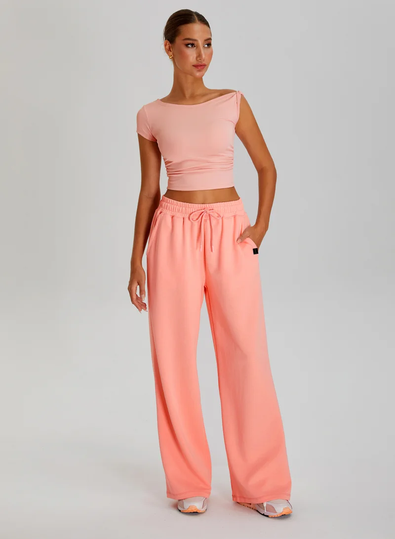 High Waist Wide Leg Joggers